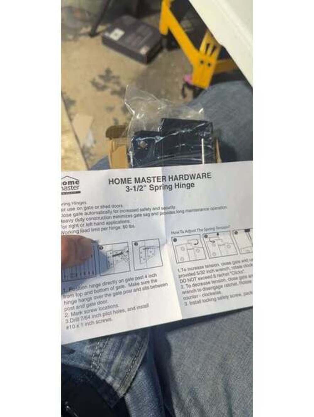 HOME MASTER HARDWARE 3-1/2" Spring Hinge